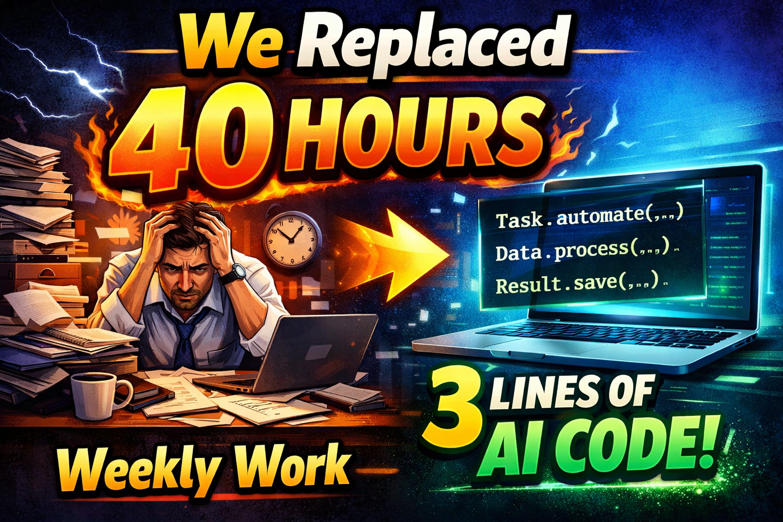 We Replaced 40 Hours of Weekly Work With 3 Lines of AI Code